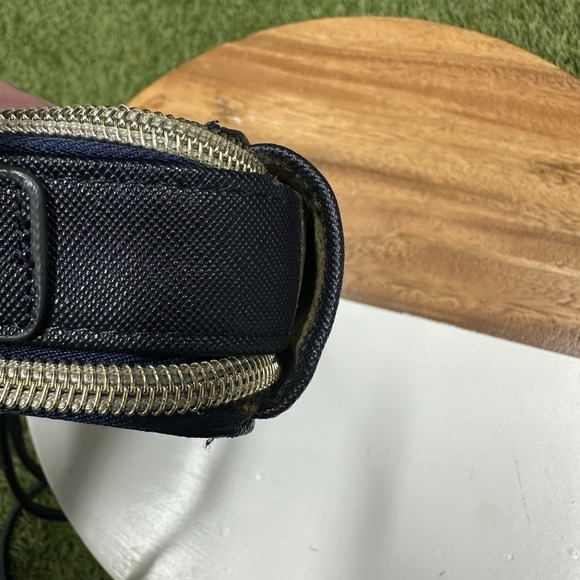 ADRIENNE VITTADINI Charging Wallet Crossbody RFID Protection NAVY SAFFIANO - Picture 9 of 14